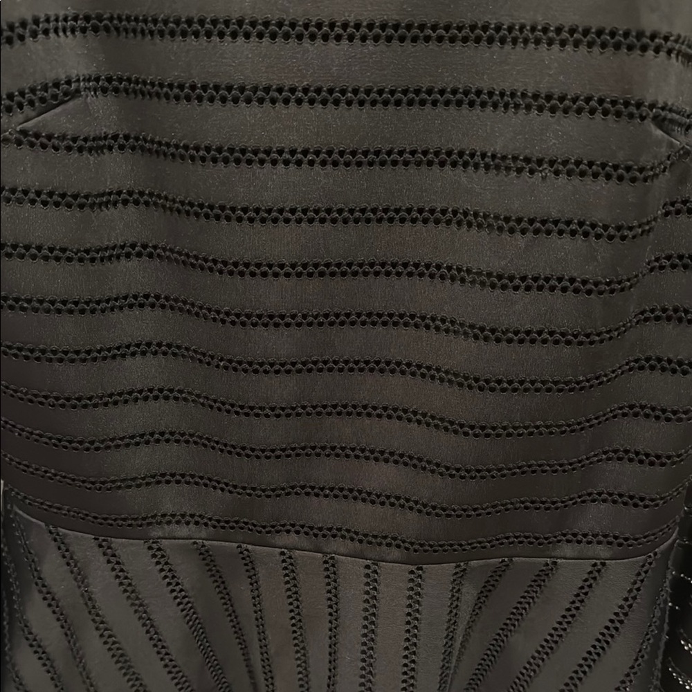 Zara - Black Long Sleeve Peplum Top (M) - Picture 3 of 4